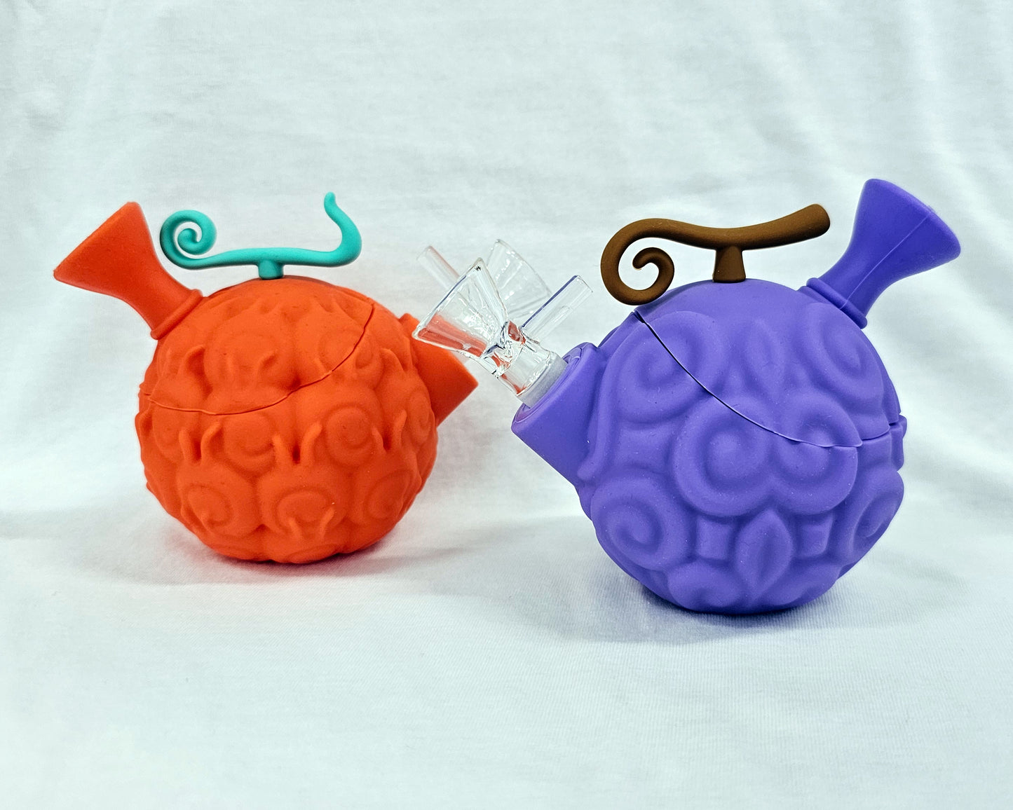 Devil Fruit-Inspired Silicone Water Pipes - Easy To Clean & Durable, fun Devils Fruit Shape, Anime Inspired