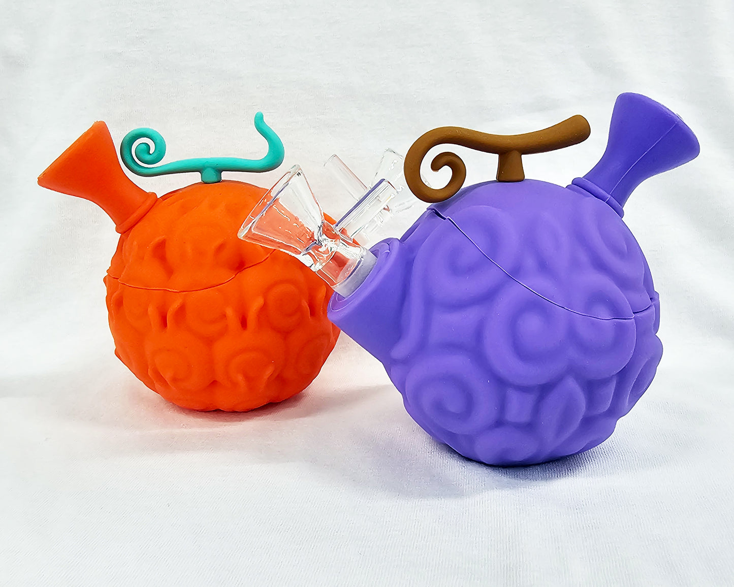 Devil Fruit-Inspired Silicone Water Pipes - Easy To Clean & Durable, fun Devils Fruit Shape, Anime Inspired