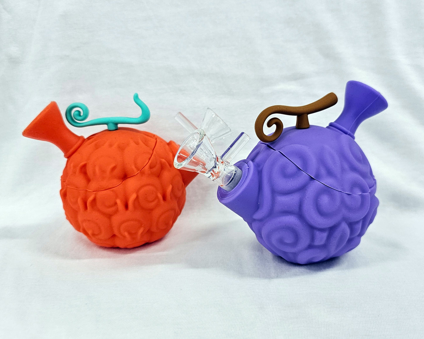 Devil Fruit-Inspired Silicone Water Pipes - Easy To Clean & Durable, fun Devils Fruit Shape, Anime Inspired